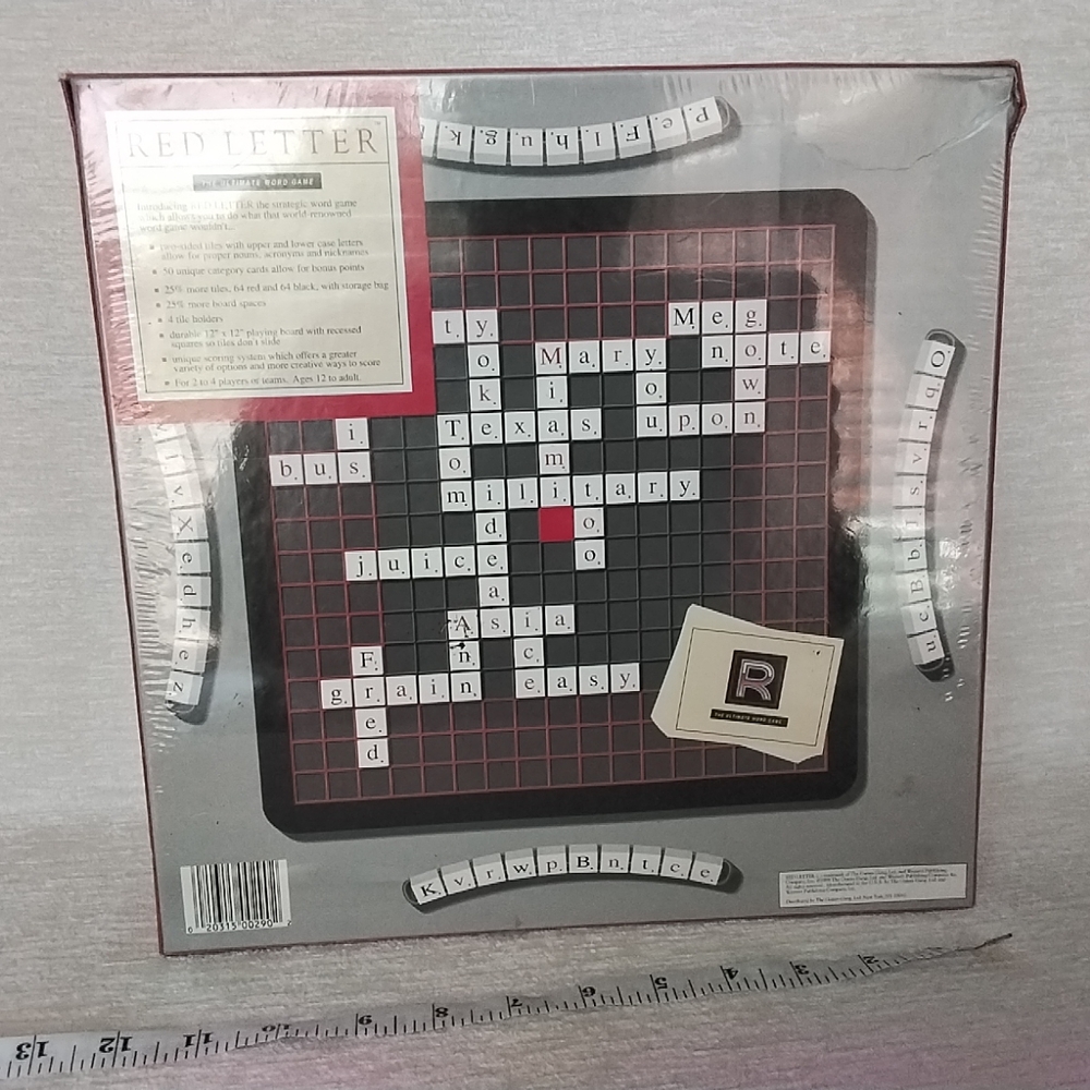 Red Letter Word Game - Vintage Factory sealed From 80's Vocabulary Building - Picture 4 of 8